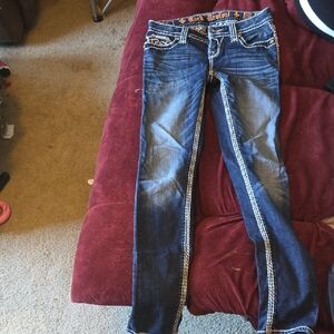 Rock Revival Erin Dark Blue Skinny Jeans 25 28" Inseam